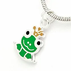 Groda hängen i silver