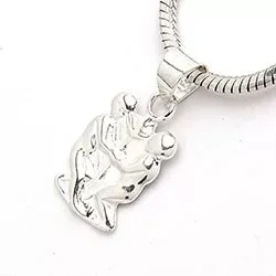 Tvillingarna stjärntecken hängen i silver