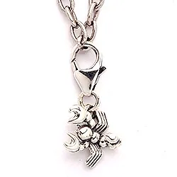 Skorpionen stjärntecken charm i oxiderat sterlingsilver