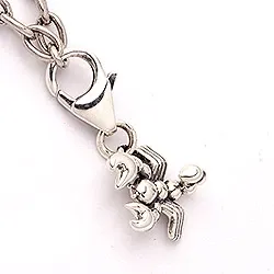 Skorpionen stjärntecken charm i oxiderat sterlingsilver