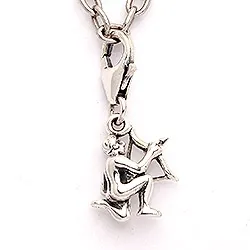 Skytten stjärntecken charm i oxiderat sterlingsilver 