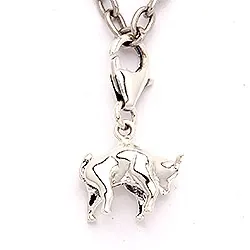 Oxen stjärntecken charm i silver