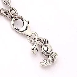 Kräftan stjärntecken charm i oxiderat sterlingsilver