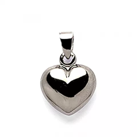 Hjärta hängen i svart rhodinerat silver