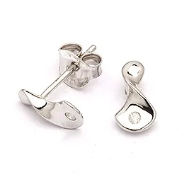 Diamantörhängen i silver med diamanter 