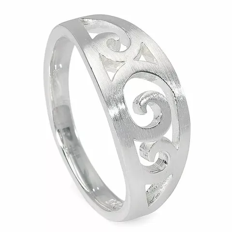 Matt ring i silver