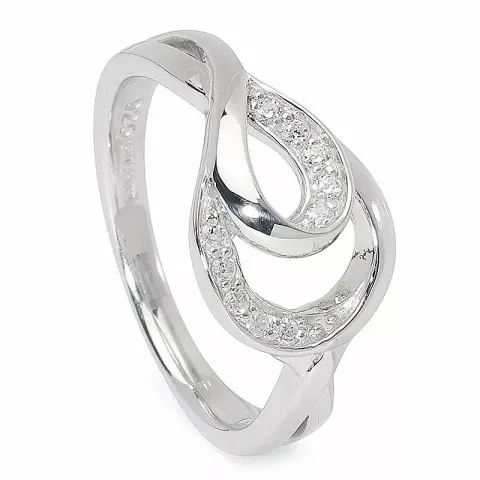 Abstrakt ring i silver