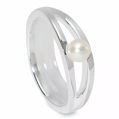 pärla ring i silver