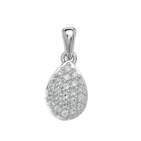 droppe hängen i silver