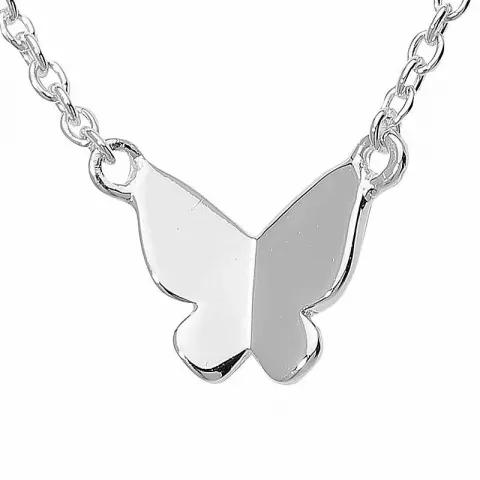 Lille fjäril halsband i silver med hängen i silver