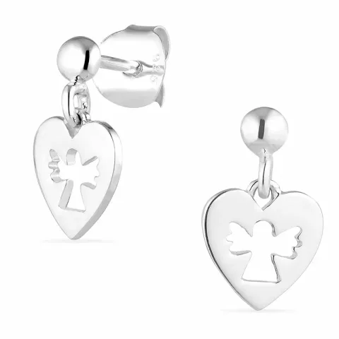 ängel örhängen i silver
