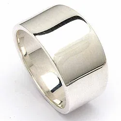 Bred ring i silver