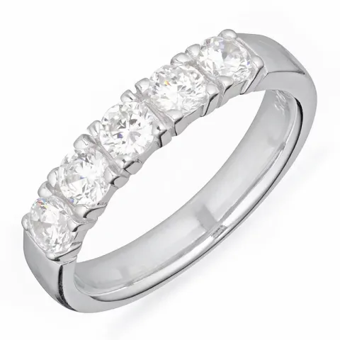 Kollektionsprov zirkon ring i silver