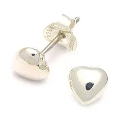 Hjärteörhängen i silver