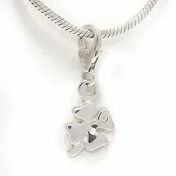 Fyrklöver charm i silver 