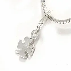 Fyrklöver charm i silver 