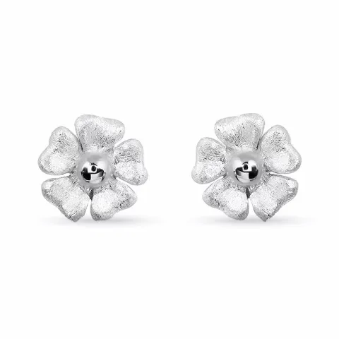 blommor örhängestift i silver