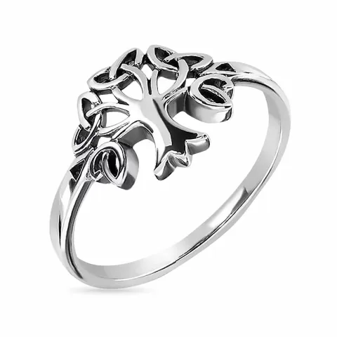 livets träd ring i oxiderat sterlingsilver