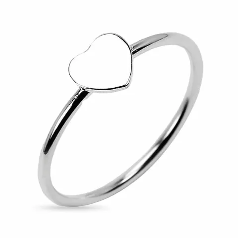 hjärta ring i silver