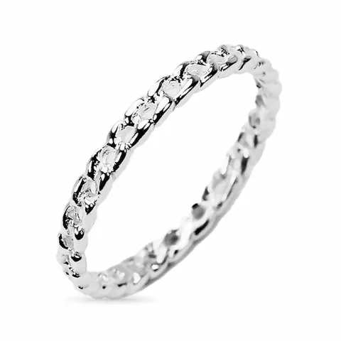 kedja ring i silver
