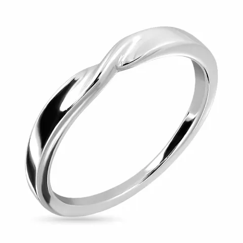 vridet ring i silver