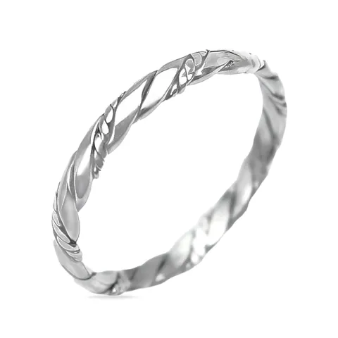 vridet ring i silver