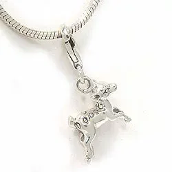 Rådjur charm i silver 