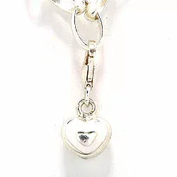 Hjärta charm i silver