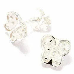 Fjärilar örhängestift i silver
