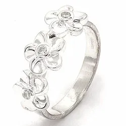 blommor ring i silver