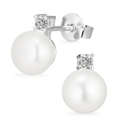 pärla örhängen i silver