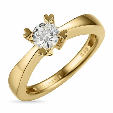 0,40 ct solitär ring i 14 karat guld