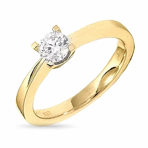 0,40 ct solitärring i 14 karat guld