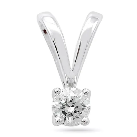 solitärberlock i 14 carat vitguld 0,30 ct