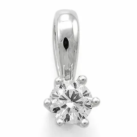 kampajn - diamant hängen i 14 carat vitguld 0,20 ct