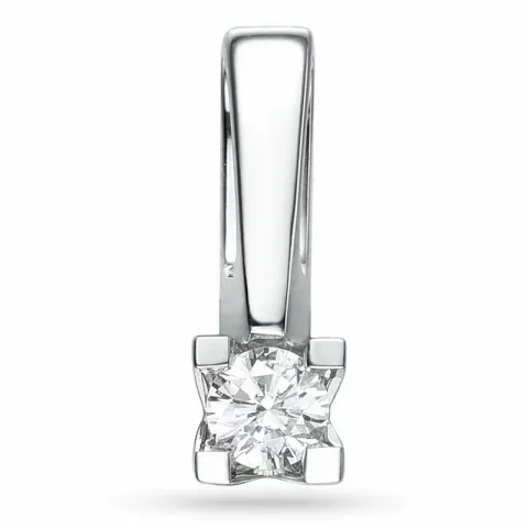 kampajn - diamant hängen i 14 carat vitguld 0,10 ct