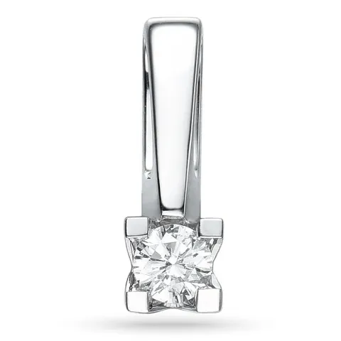solitärberlock i 14  carat vitguld 0,20 ct