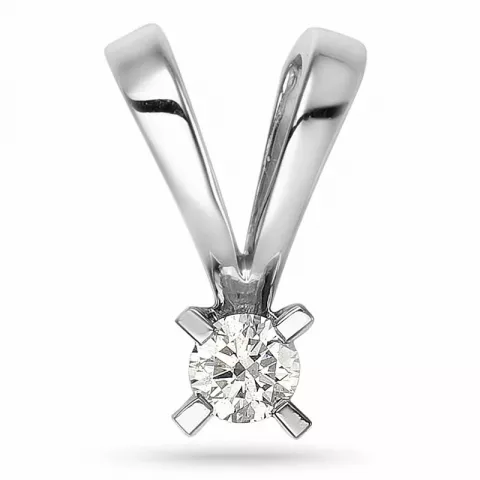 kampajn -  diamant hängen i 14  carat vitguld 0,10 ct