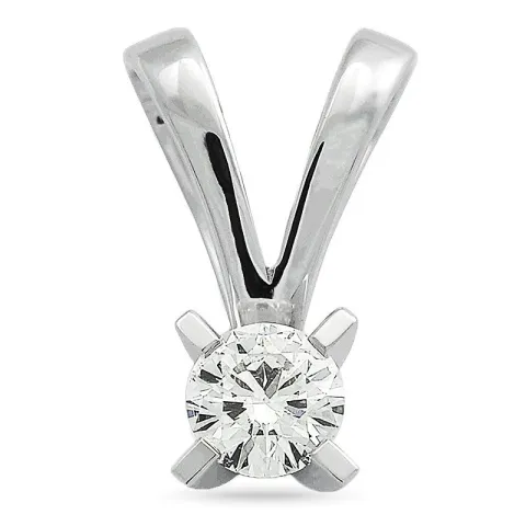 solitärberlock i 14  carat vitguld 0,30 ct