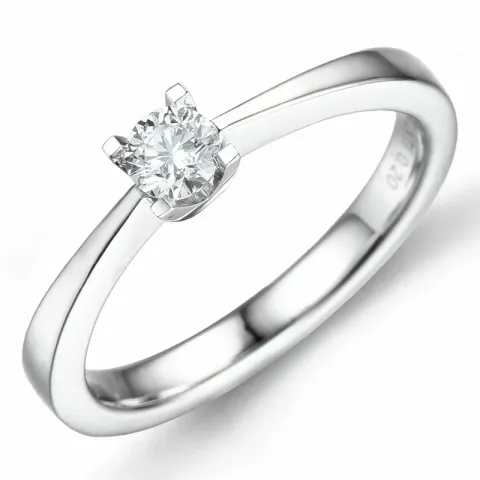 kampajn -  diamant ring i 14  karat vitguld 0,20 ct