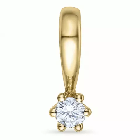 kampajn -  diamant hängen i 14  carat guld 0,05 ct