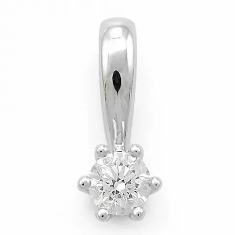 kampajn -  diamant hängen i 14  carat vitguld 0,10 ct