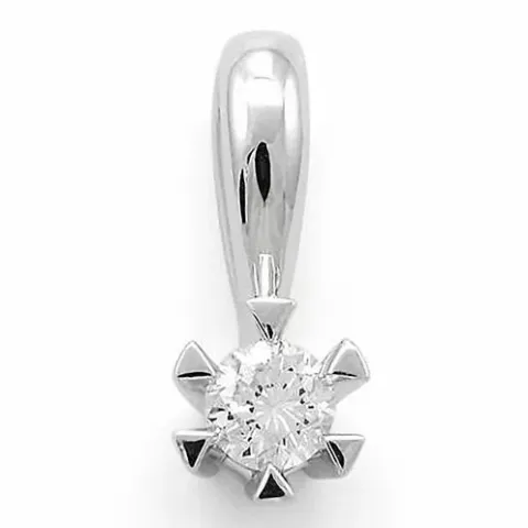 kampajn - diamant hängen i 14 carat vitguld 0,10 ct