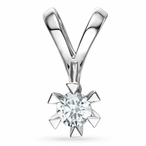 kampajn - diamant hängen i 14 carat vitguld 0,30 ct