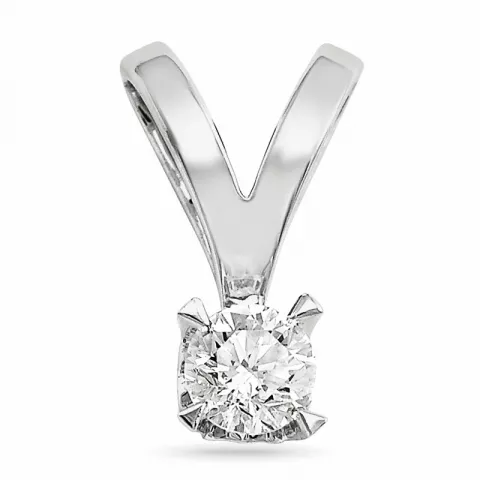 kampajn -  diamant hängen i 14  carat vitguld 0,20 ct
