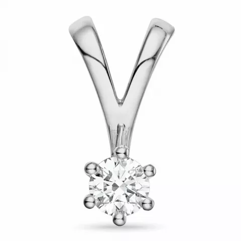 kampajn -  diamant hängen i 14  carat vitguld 0,30 ct