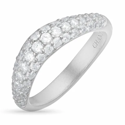zirkon ring i silver