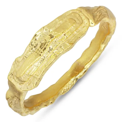 ring i förgyllt silver