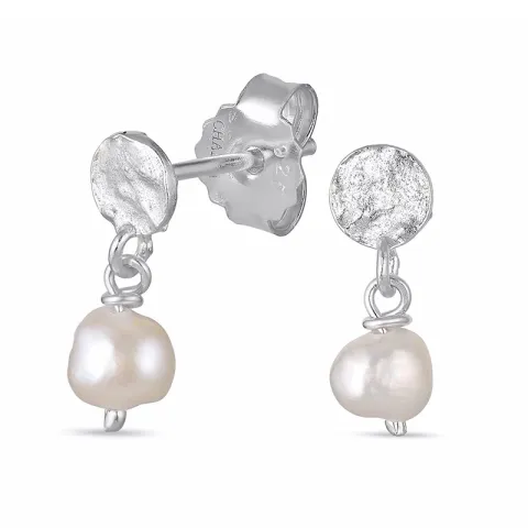 pärla örhängen i silver - Lumé Etched