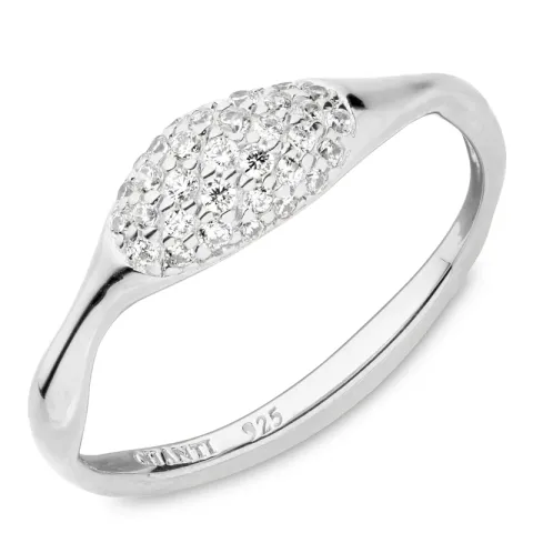 zirkon ring i silver - Lumé Illume